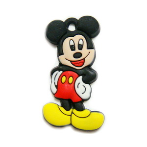Martisor din cauciuc, Mickey Mouse, 32x16mm