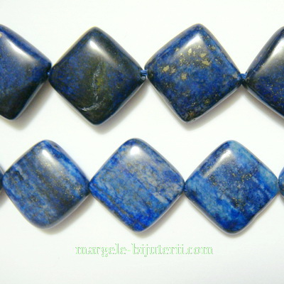 Lapis Lazuli, rombic, plat, 16x16x7mm