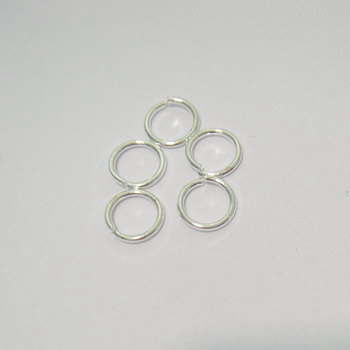 Zale simple argintii 8mm (grosime 1 mm)