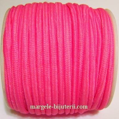 Ata elastica roz, 4mm, rola 8.5 metri