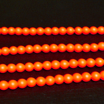 Swarovski Elements, Pearl 5810 Crystal Neon Orange 4mm