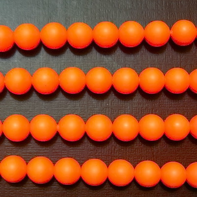 Swarovski Elements, Pearl 5810 Crystal Neon Orange 6mm