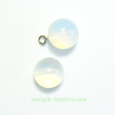 Margele opal, 12mm, semigaurite, orificiu 1.2x0.6mm