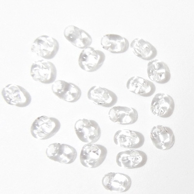  Margele Superduo 2,5x5mm, Crystal