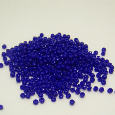 Margele nisip,albastru indigo,  opace, 2mm