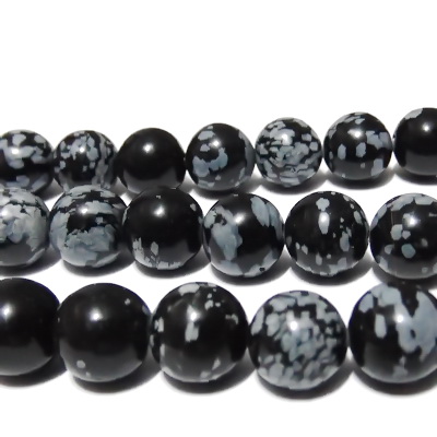 Obsidian fulg de nea 10mm