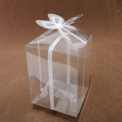 Cutie acetofan transparenta, 6.5x6.5x8 cm