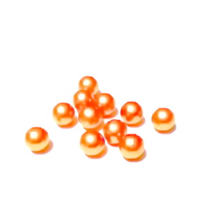 Perle plastic 6mm, FARA ORIFICIU, portocalii