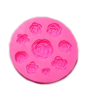 Forma modelaj din silicon roz, forme trandafiri, 95X10 mm