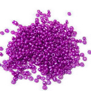 Margele nisip, violet sidefate 2mm