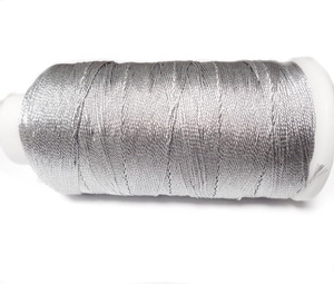 Ata polyester argintiu metalizat, 0.6 mm-mosor cca 450 metri