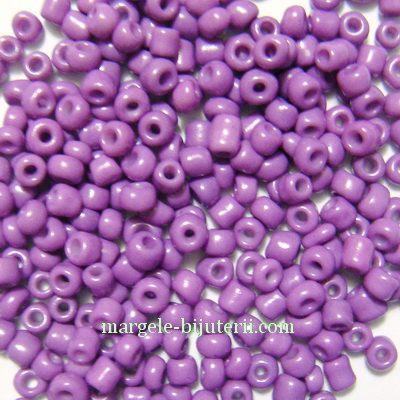Margele nisip, opace,  violet deschis, 2mm