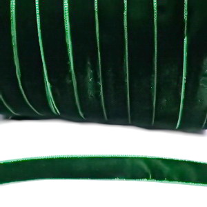 Panglica catifea, verde,  1cm