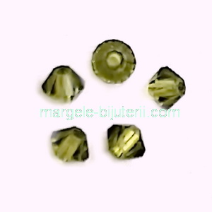 Margele Preciosa biconice Olivine - 3mm