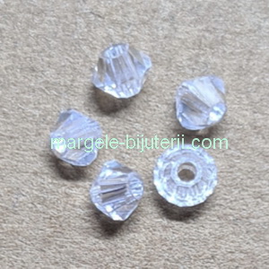 Margele Preciosa biconice Crystal Argent Flare - 3mm