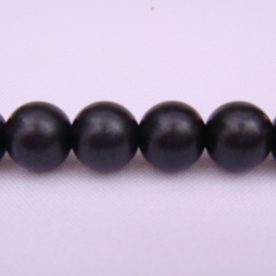 Perle plastic mate negre 10mm