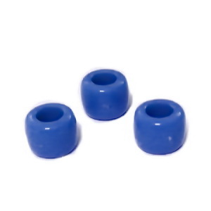 Margele plastic, albastru-cobalt, 8x6mm, orificiu 4 mm