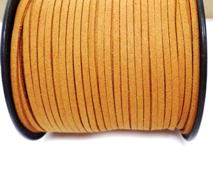 Snur faux suede, aramiu, grosime 3x1.5mm