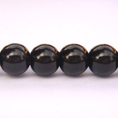 Perle sticla negre 6mm