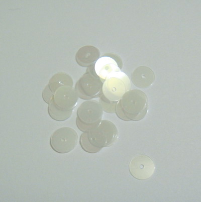 Paiete albe semitransparente 6mm-1 gr(80-90 buc)
