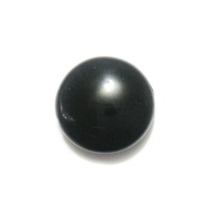 Margele plastic negre, disc 16mm