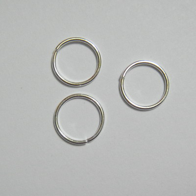 Zale simple placate cu argint, 12mm, grosime 1mm