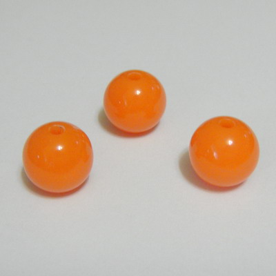 Margele plastic portocalii 10mm