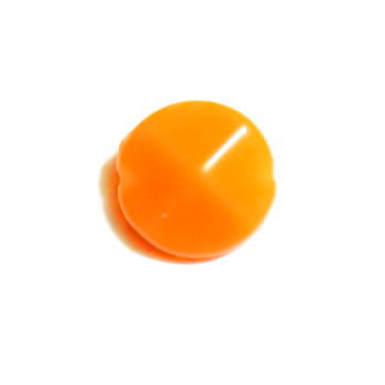 Margele plastic portocaliu, disc 18mm
