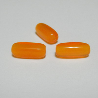 Margele plastic portocaliu, 15x5x5 mm