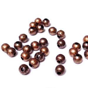 Margele metalice, culoare cupru, 4 mm-5gr(48-50bc)
