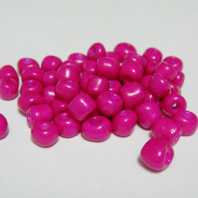 Margele nisip, opace, fucsia, 4 mm