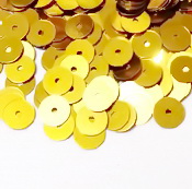 Paiete plastic, aurii, 6mm-10gr(800-850 buc)