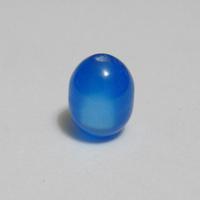 Margele rasina bleu, imitatie ochi de pisica, oval 8x10mm