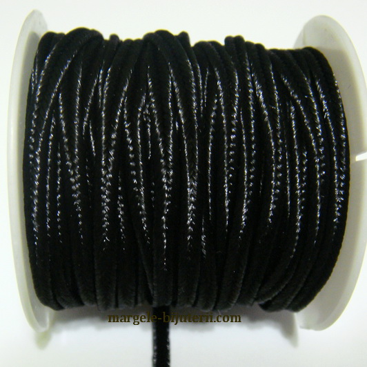 Snur Soutachee negru, latime 2.5mm