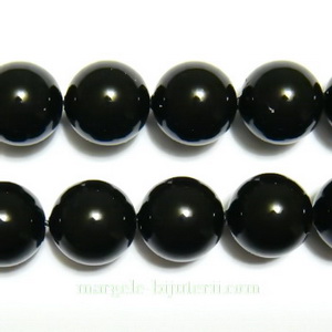 Swarovski Elements, Pearl 5810 Crystal Mystic Black 10mm