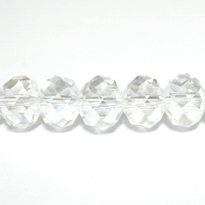 Cristale rondele transparente 10x7mm