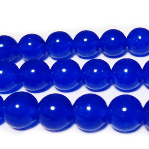 Jad translucid, albastru, 10mm