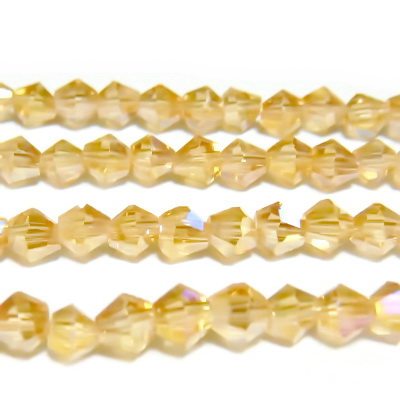 Cristale biconice aurii AB 4mm