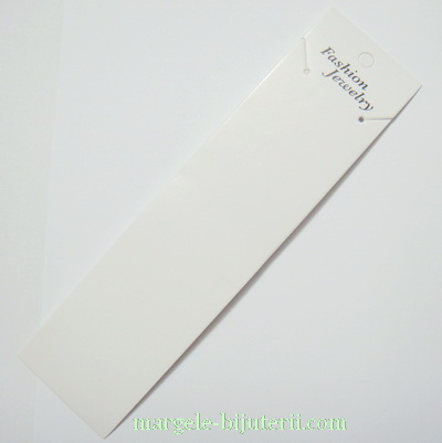 Etichete carton alb, pt bijuterii, 20x5.2cm