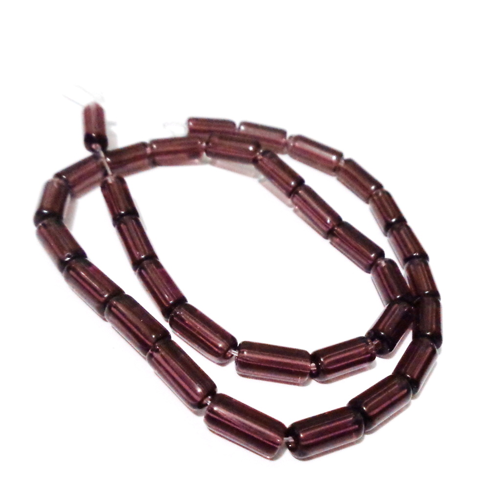 Margele sticla, mov, tub, 10x4mm-sir 32 buc 1 buc