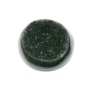 Cabochon rasina, imitatie minereu, negru, 25x6mm