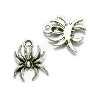 Pandantiv argintiu antichizat, paianjen, 18x15x3mm