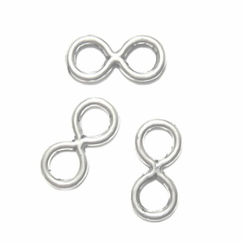Link argintiu antichizat, 17x8x1.5mm