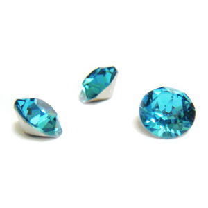 Swarovski Elements, Xirius Chaton 1088-Indicolite SS29, 6mm