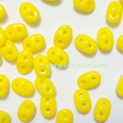 Margele Superduo 2,5x5mm, yellow Daffodil