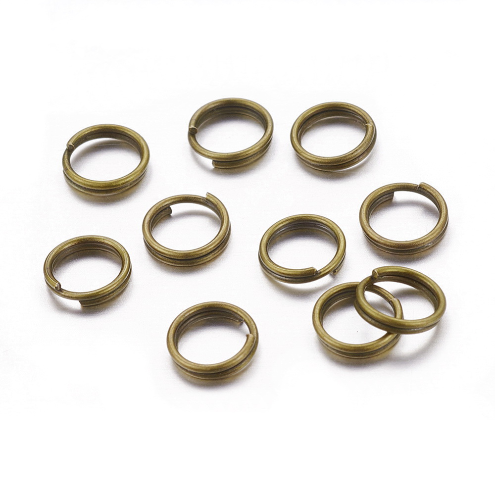 Zale duble bronz, 6mm 10 buc