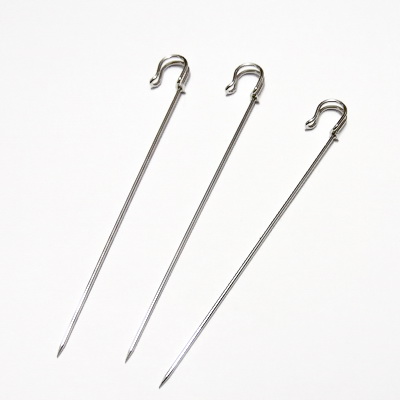 Suport brosa, argintiu inchis, 12cm