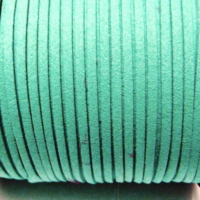 Snur faux suede, vernil, grosime 3x1.5mm
