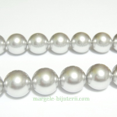 Swarovski Elements, Pearl 5810 Crystal Light Grey 10mm