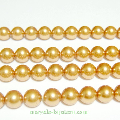 Swarovski Elements, Pearl 5810 Crystal Bright Gold 6mm